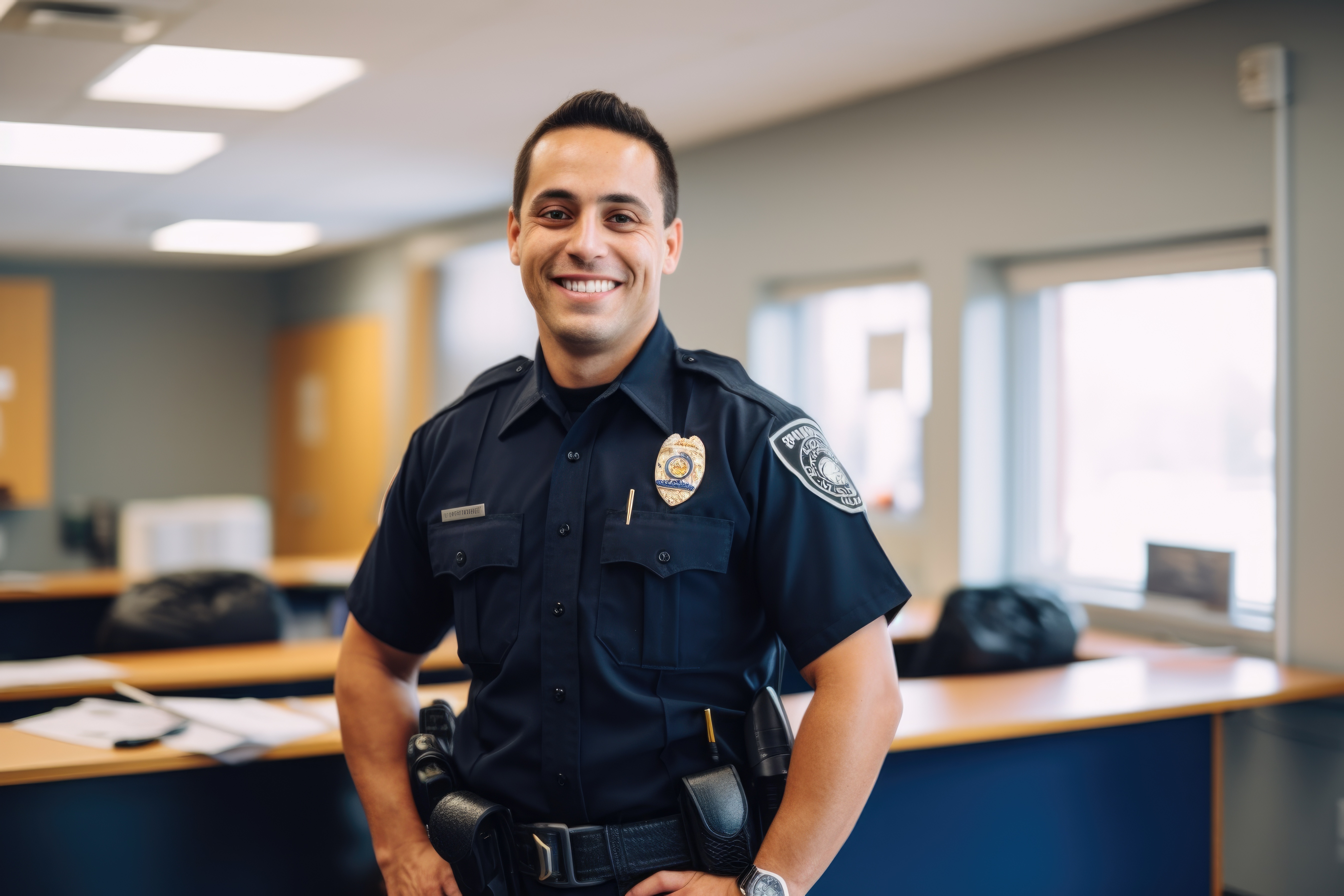 Detective Marsh at the HFPD precinct